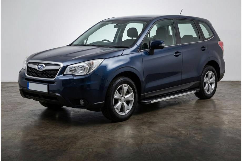 Subaru Forester 2013-2018 рр. Бокові пороги Maya V1 (2 шт., алюміній) Image