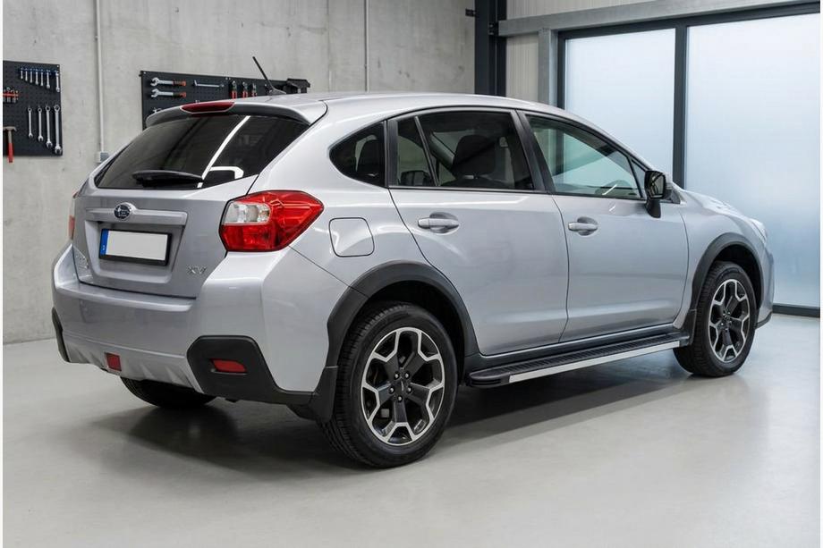 Subaru XV 2011-2017 рр. Бокові пороги Maya V1 (2 шт., алюміній) Image
