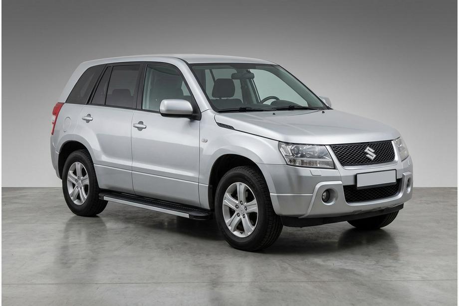 Suzuki Grand Vitara 2005-2017 рр. Бокові пороги Maya V1 (2 шт., алюміній) Image