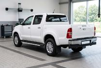 Toyota Hilux 2006-2015 рр. Бокові пороги Maya V1 (2 шт., алюміній) фото 1