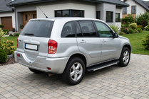 Toyota Rav 4 2001-2005 рр. Бокові пороги Maya V1 (2 шт., алюміній) фото 1