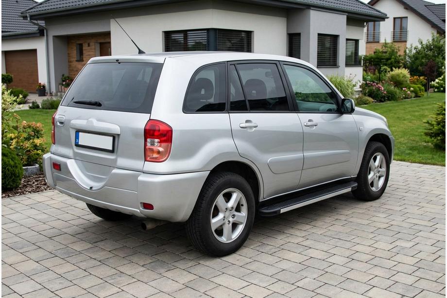 Toyota Rav 4 2001-2005 рр. Бокові пороги Maya V1 (2 шт., алюміній) Image