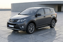Toyota Rav 4 2013-2018 рр. Бокові пороги Maya V1 (2 шт., алюміній) фото 1