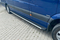 Volkswagen Crafter 2006-2016 рр. Бокові пороги Maya (2 шт., алюміній) фото 3