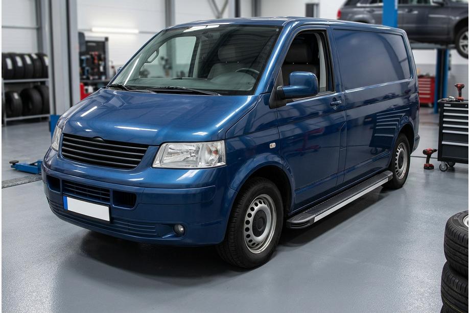 Volkswagen T5 Multivan 2003-2010 рр. Бокові пороги Maya (2 шт., алюміній) Image