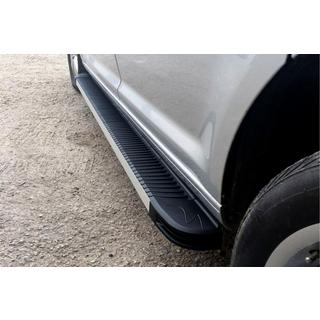 Бокові пороги Maya V1 (2 шт., алюм.) Volkswagen Amarok 2010-2022 рр. фото 1