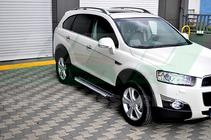 Chevrolet Captiva 2006-2019 рр. Бокові пороги Allmond Grey (2 шт., Алюміній) фото 6