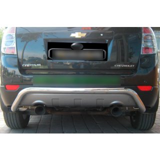 Задня дуга AK007 (нерж.) Chevrolet Captiva 2006-2019 рр. фото 2