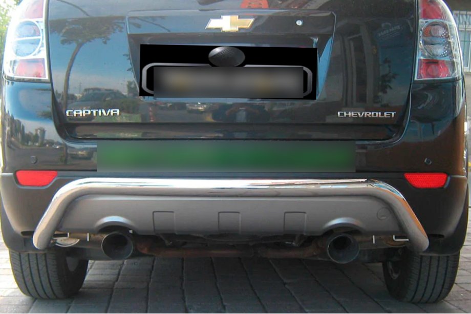 Chevrolet Captiva 2006-2019 рр. Задня дуга AK007 (нерж.) Фото 2