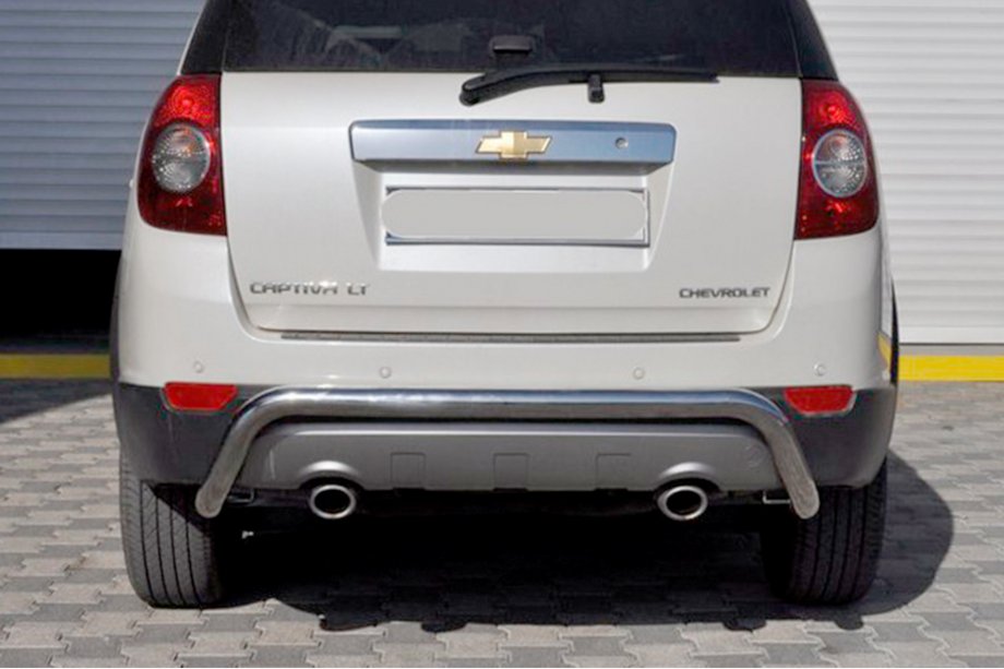 Chevrolet Captiva 2006-2019 рр. Задня дуга AK007 (нерж.) Фото 1