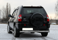 Chery Tiggo 1 2005-2016 рр. Задня дуга (нерж) d60 фото 2