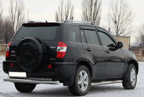 Chery Tiggo 1 2005-2016 рр. Задня дуга (нерж) d60 фото 3