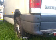 Renault Master 1998-2010 рр. Бризковики Premium з поглибленням (2 шт, гума) фото 5