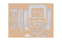 Mercedes Vito W638 1996-2003 рр. Накладки на панель Meric (1999-2003) фото 7