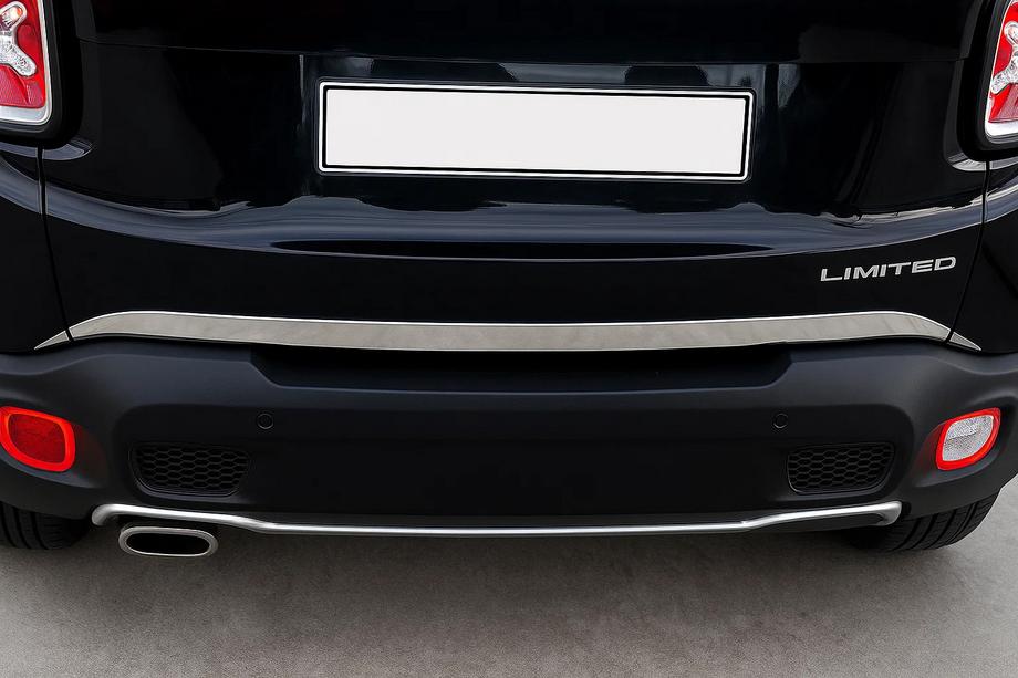 Jeep Renegade 2014- рр. Кромка багажника 2014-2018 (3 шт, нерж) Image