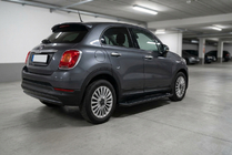 Fiat 500X 2014-2024 рр. Бокові пороги Allmond Black (2 шт., алюміній) фото 1
