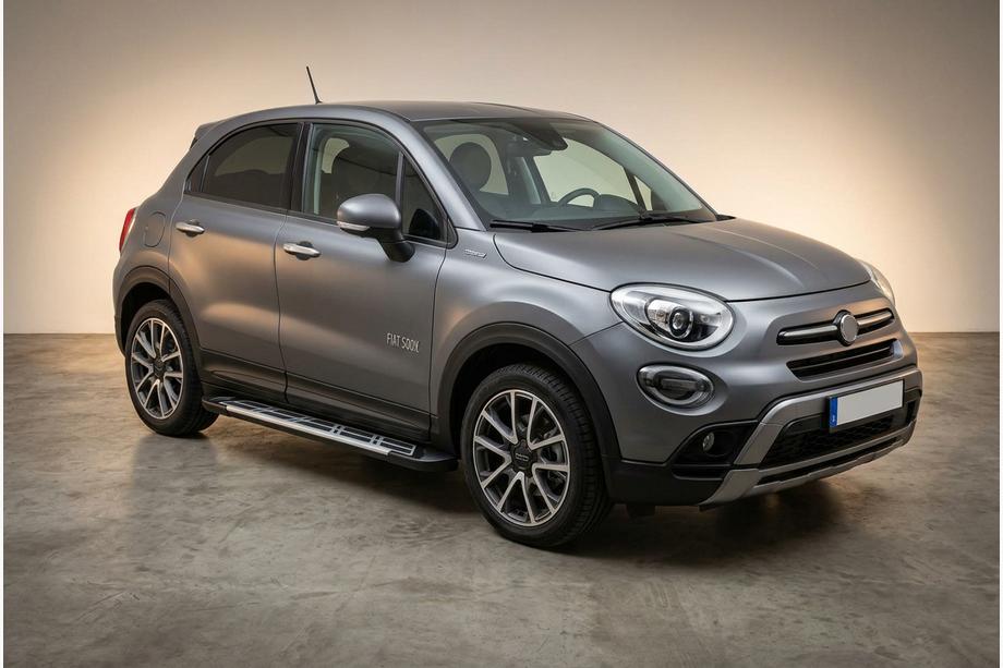 Fiat 500X 2014-2024 рр. Бокові пороги Sunrise (2 шт., алюміній) Image