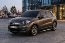 Fiat 500X 2014-2024 рр. Бокові пороги RedLine V1 (2 шт., алюміній) фото 1
