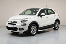 Fiat 500X 2014-2024 рр. Бокові пороги Allmond White (2 шт., алюміній) фото 1