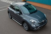 Fiat 500X 2014-2024 рр. Бокові пороги Fullmond (2 шт., алюміній) фото 3