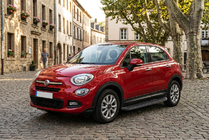 Fiat 500X 2014-2024 рр. Бокові пороги Tayga Black (2 шт., алюміній) фото 1