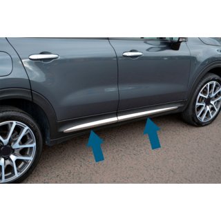 Молдинг дверний (4 шт) Fiat 500X 2014-2024 рр. фото 2