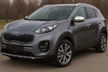 Kia Sportage 2015-2021 рр. Накладки на дзеркала (2 шт, нерж) фото 3