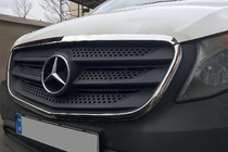 Mercedes Vito/V-class W447 2014- рр. Обведення решітки (2 шт., нерж) фото 4