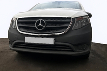 Mercedes Vito/V-class W447 2014- рр. Обведення решітки (2 шт., нерж) фото 1