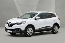 Renault Kadjar 2015-2022 рр. Бокові пороги Maydos V1 (2 шт., алюміній ↗ нерж) фото 1