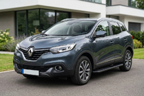 Renault Kadjar 2015-2022 рр. Бокові пороги Bosphorus Black (2 шт., алюміній) фото 1