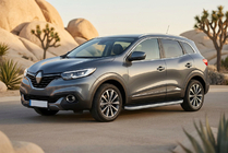 Renault Kadjar 2015-2022 рр. Бокові пороги Tayga Grey (2 шт., алюміній) фото 1