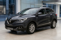 Renault Kadjar 2015-2022 рр. Бокові пороги RedLine Black (2 шт., алюміній) фото 1