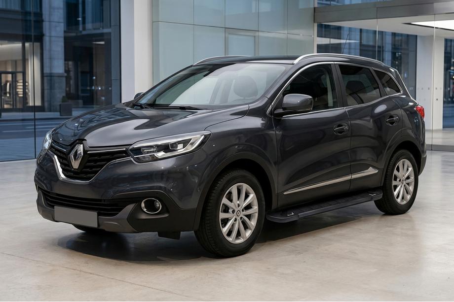 Renault Kadjar 2015-2022 рр. Бокові пороги RedLine Black (2 шт., алюміній) Image