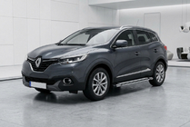 Renault Kadjar 2015-2022 рр. Бокові пороги Rainbow (2 шт., алюміній) фото 1