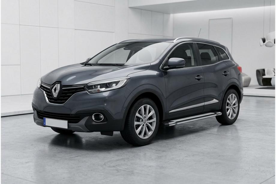 Renault Kadjar 2015-2022 рр. Бокові пороги Rainbow (2 шт., алюміній) Image