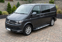 Volkswagen T6 2015-2024 рр. Бокові пороги Sunrise (2 шт., алюміній) фото 1