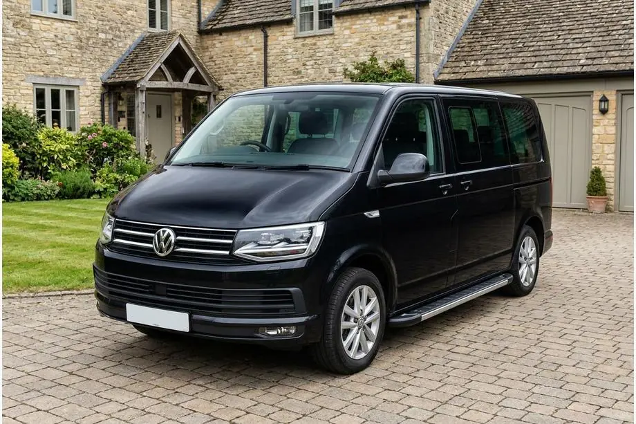Volkswagen T6 2015-2024 рр. Бокові пороги RedLine V1 (2 шт., алюміній) Довга база Фото 1