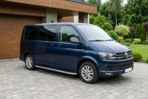 Volkswagen T6 2015-2024 рр. Бокові пороги Tayga Grey (2 шт., алюміній) фото 1