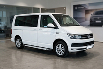 Volkswagen T6 2015-2024 рр. Бокові пороги Allmond Grey (2 шт., алюміній) фото 1