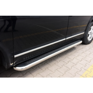 Бокові пороги Maydos V2 (2 шт., нерж) Volkswagen T6 2015-2024 рр. фото 1