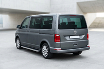 Volkswagen T6 2015-2024 рр. Бокові пороги BlackLine (2 шт., алюміній) фото 1