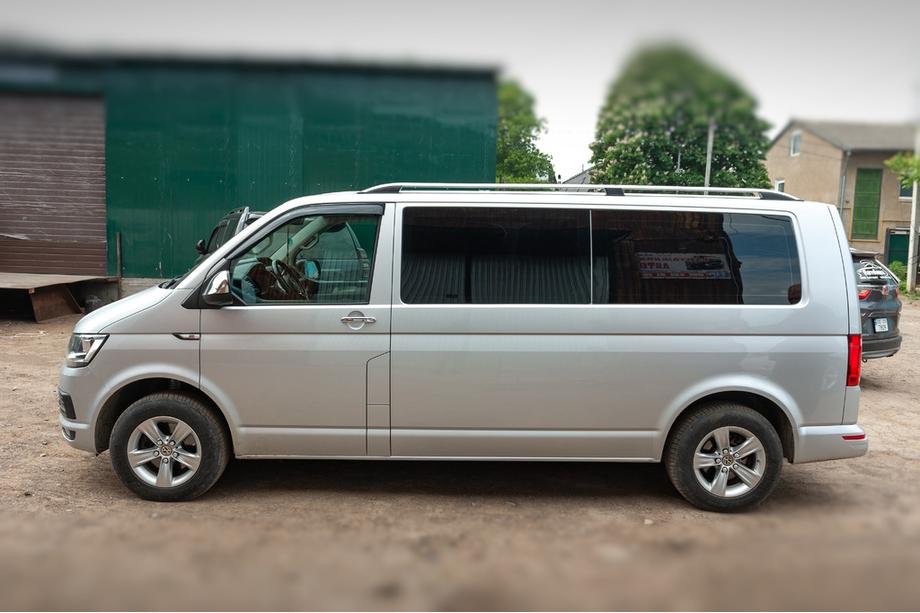 Volkswagen T6 2015-2024 рр. Рейлінги CROWN (сірий мат) Коротка база Фото 3