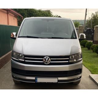 Накладки на решітку верхня 2015-2019 (2 шт, нерж) Volkswagen T6 2015-2024 рр. фото 2