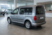Volkswagen Caddy 2015-2020 рр. Бокові пороги Allmond Black (2 шт., алюміній) фото 1