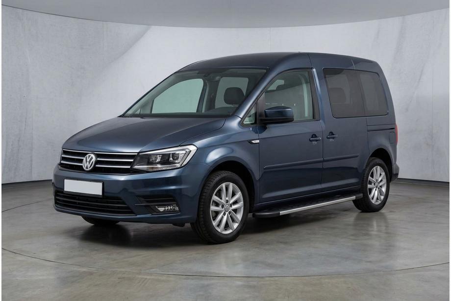 Volkswagen Caddy 2015-2020 рр. Бокові пороги Duru (2 шт., алюміній) Image