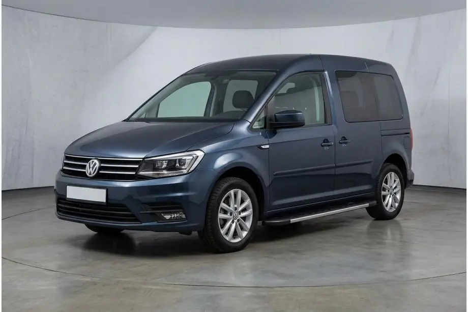 Volkswagen Caddy 2015-2020 рр. Бокові пороги Duru (2 шт., алюміній) Стандартна база Фото 1