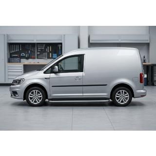 Бокові пороги Tayga Grey (2 шт., алюміній) Volkswagen Caddy 2015-2020 рр. фото 1