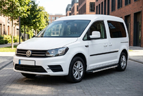 Volkswagen Caddy 2015-2020 рр. Бокові пороги Maya (2 шт., алюміній) фото 1