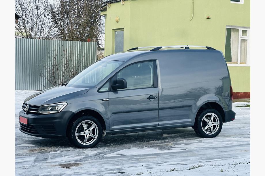 Volkswagen Caddy 2015-2020 рр. Рейлінги хром Максі база, Металеві ніжки Фото 6